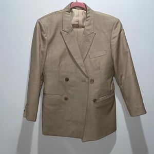 Silk double breasted suit